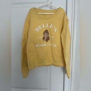 Disney Princess girl’s fleece sweatshirt Sz. XL (14-16) yellow